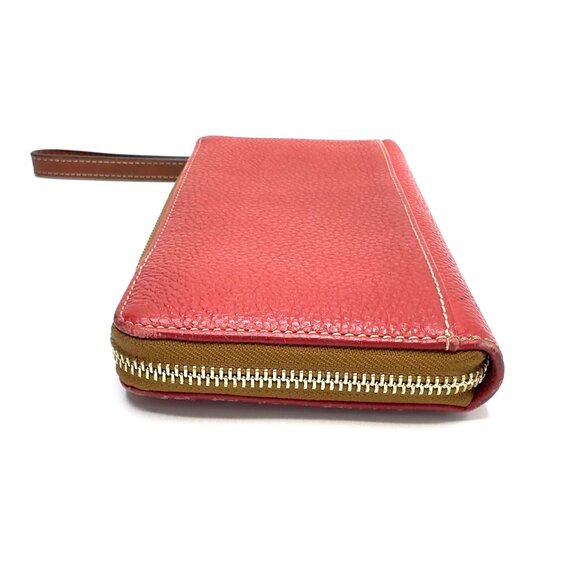 Dooney & Bourke Red Pebble Leather Wallet with Detachable Wristlet—EUC - Picture 5 of 13